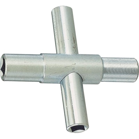 T1543L 4Way Silcock Key, Square Head, Bar Handle, 3 In L